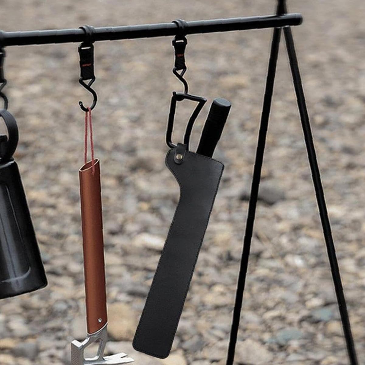 Amazon | Jinmoioy 火バサミ収納カバー 薪ばさみ収納カバー レザー